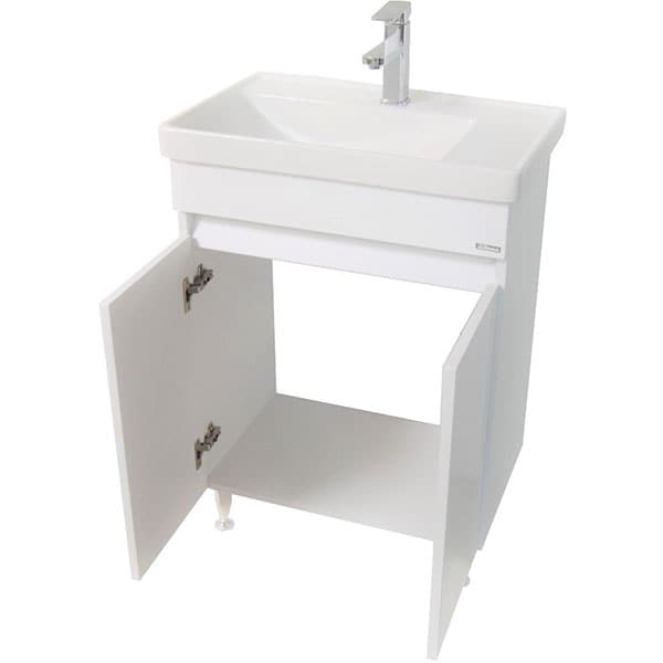 Set masca si lavoar Badenmob Seria 286, 60 x 38 x 81 cm, alb