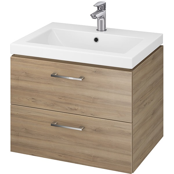 Set masca si lavoar Cersanit Gala City, 59.4 x 44.7 x 44.2 cm, nuc