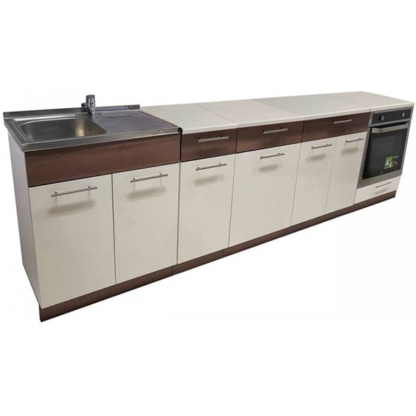 Mobila bucatarie Mia cyn 320 a acacja-vanilie, 320 x 60 x 210-220 cm