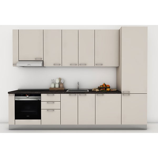 Mobila bucatarie Lia, casmir ultra mat, 322 x 60 x 241 cm