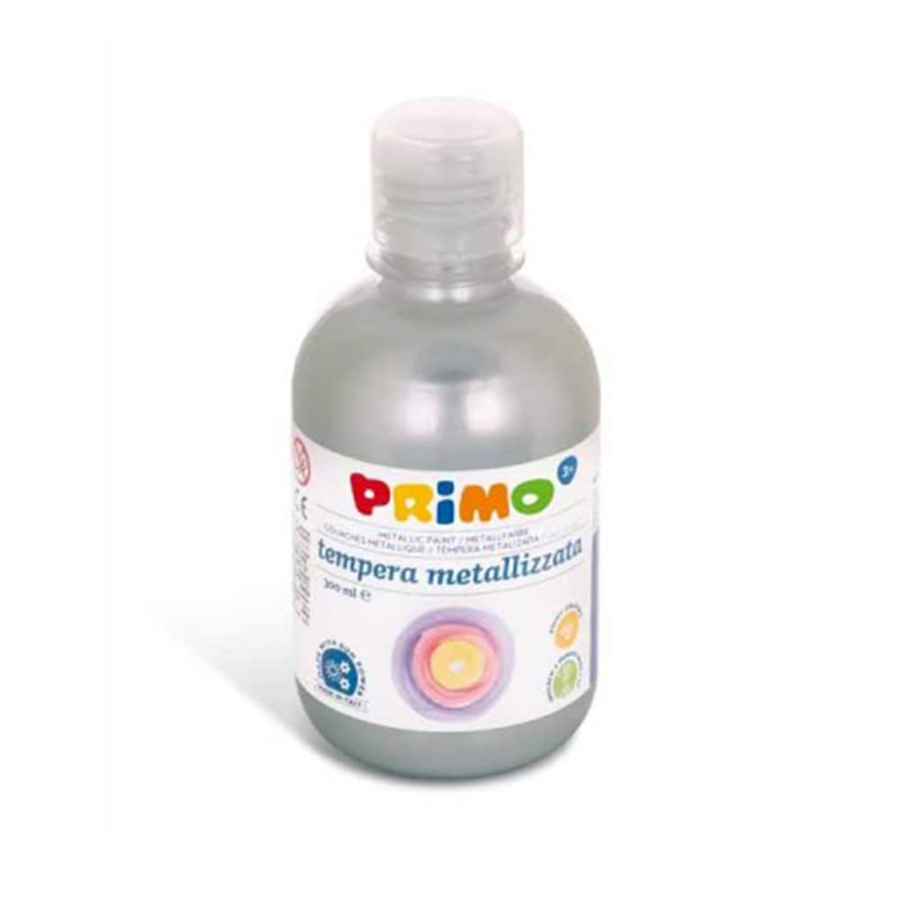 Tempera metalizata MOROCOLOR Primo, 300 ml, argintiu