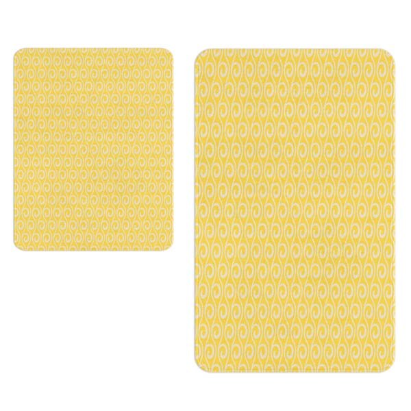 Set 2 covorase baie Yellow, 70 x 100 cm, 50 x 70 cm, galben