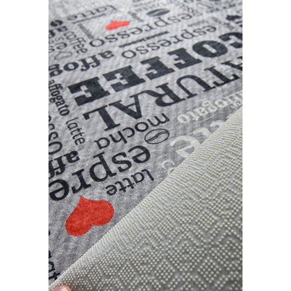 Covor bucatarie Fincan DJT, 120 x 180 cm, gri