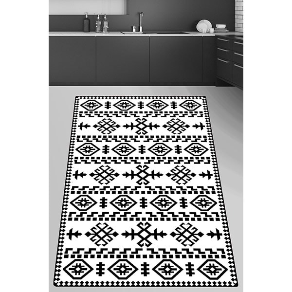 Covor bucatarie Cosmos, 120 x 180 cm, alb