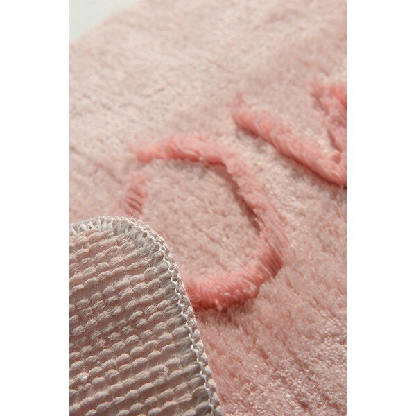 Set 2 covorase baie Cat, 60 x 100 cm, 50 x 60 cm, roz