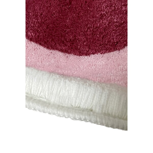 Set 3 covorase baie Elips, 60 x 100 cm, 50 x 60 cm, 40 x 60 cm, roz