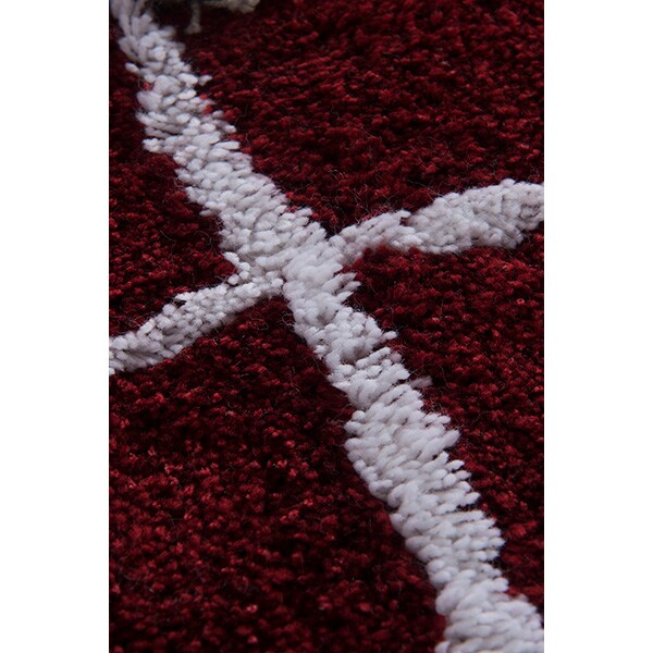 Set 3 covorase baie Heart, 60 x 100 cm, 50 x 60 cm, 40 x 60 cm, rosu