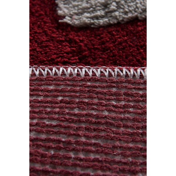 Set 3 covorase baie Heart, 60 x 100 cm, 50 x 60 cm, 40 x 60 cm, rosu