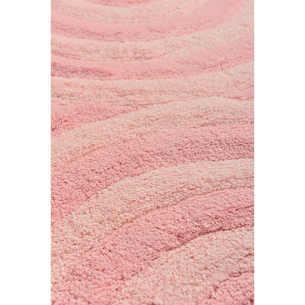 Set 2 covorase baie Wave, 60 x 100 cm, 50 x 60 cm, roz