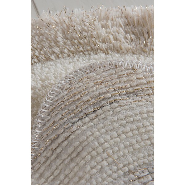 Set 3 covorase baie Wave, 60 x 100 cm, 50 x 60 cm, 40 x 60 cm, ecru