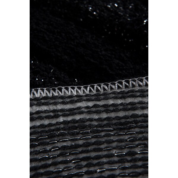 Set 2 covorase baie Wave, 60 x 100 cm, 50 x 60 cm, negru