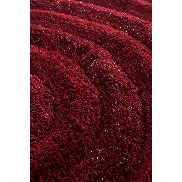 Set 3 covorase baie Wave, 60 x 100 cm, 50 x 60 cm, 40 x 60 cm, rosu