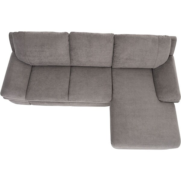 Coltar extensibil pe dreapta Alaska Frisco G707, 3 locuri, 271 x 166 x 91 cm, gri