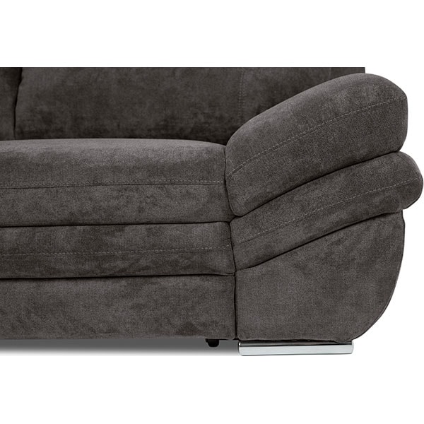 Coltar extensibil pe stanga Alaska Klein Frisco G707, 3 locuri, cu lada, 264 x 221 x 91 cm, gri