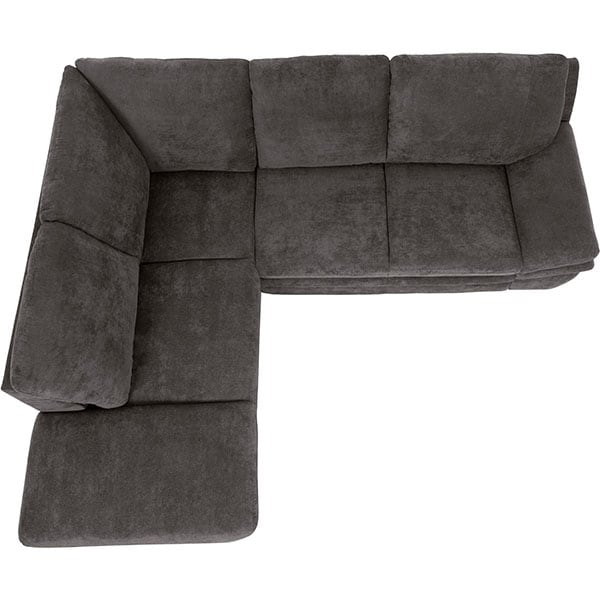 Coltar extensibil pe stanga Alaska Klein Frisco G707, 3 locuri, cu lada, 264 x 221 x 91 cm, gri