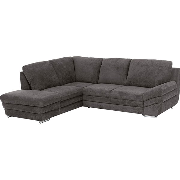 Coltar extensibil pe stanga Alaska Klein Frisco G707, 3 locuri, cu lada, 264 x 221 x 91 cm, gri