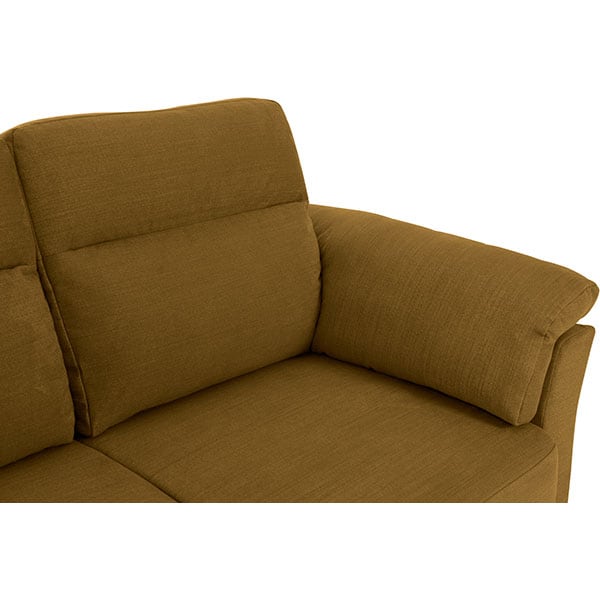 Coltar extensibil pe stanga Emma Campsbay R456, 2 locuri, 220 x 152 x 95 cm, mustar