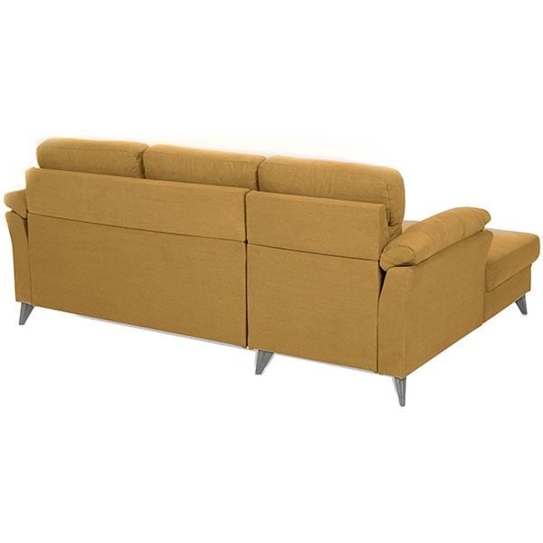 Coltar extensibil pe stanga Emma Campsbay R456, 2 locuri, 220 x 152 x 95 cm, mustar