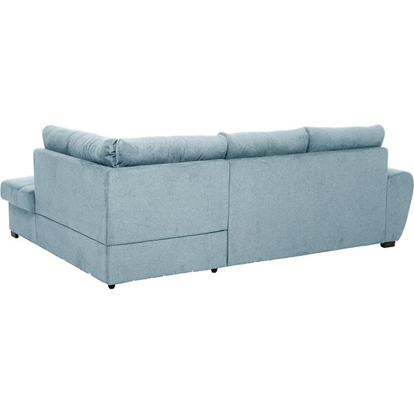 Coltar extensibil pe dreapta Nevada Boston F011, 3 locuri, cu lada, 244 x 174 x 88 cm, albastru