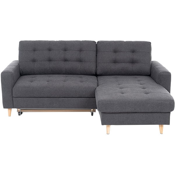 Coltar extensibil pe dreapta Olivia New York G010, 2 locuri, 213 x 158 x 88 cm, negru