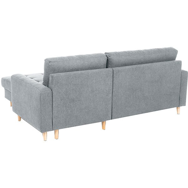 Coltar extensibil pe dreapta Olivia New York G002, 2 locuri, 213 x 158 x 88 cm, gri deschis