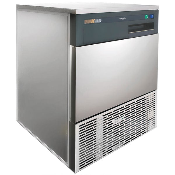 Masina profesionala de facut cuburi gheata WHIRLPOOL AGB 024, 40Kg/24h, argintiu