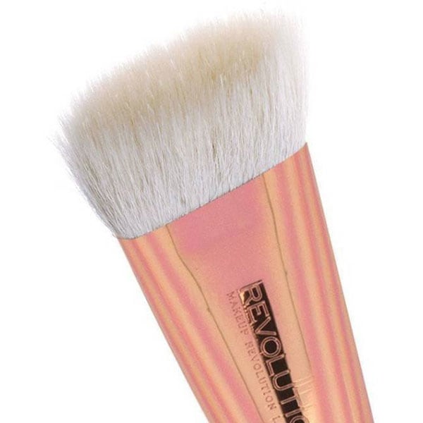 Pensula pentru contur MAKEUP REVOLUTION LONDON Ultra Flat Countour F304, auriu