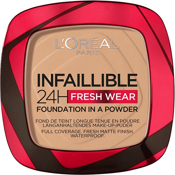Pudra compacta L'OREAL PARIS Infaillible 24h Fresh Wear, 140 Golden, 9g