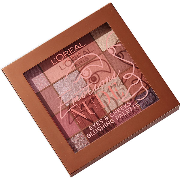 Paleta farduri L'OREAL PARIS Emotions Nude Eyes & Cheeks, 15g