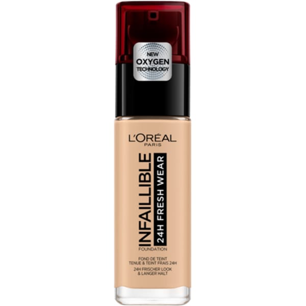 Fond de ten L'OREAL PARIS Infaillible 24H Fresh Wear, 125 Natural Rose, 30ml