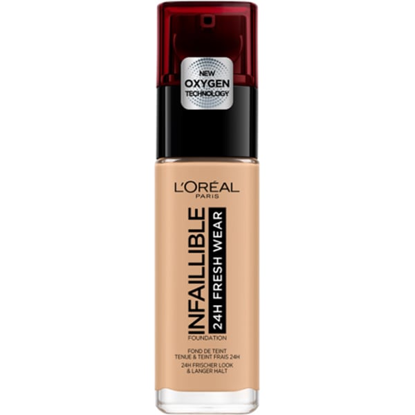 Fond de ten L'OREAL PARIS Infaillible 24H Fresh Wear, 200 Golden Sand, 30ml