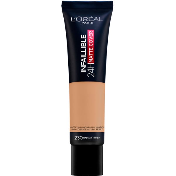 Fond de ten L'OREAL PARIS Infaillible 24H Matte Cover, 230, Miel, 30ml