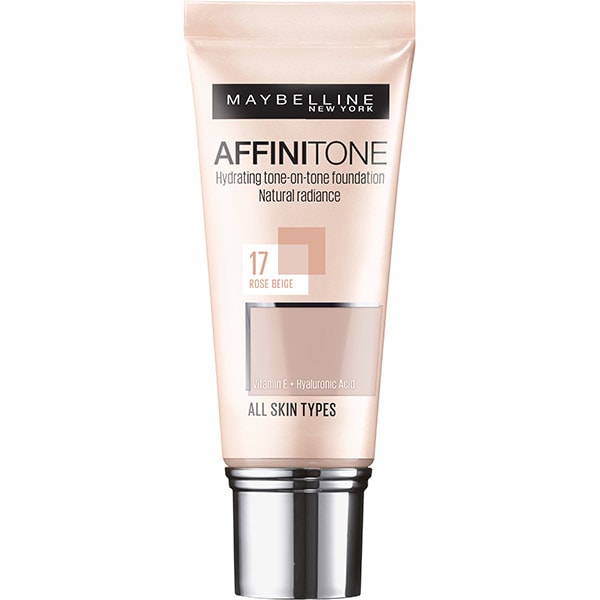 Fond de ten MAYBELLINE NEW YORK Affinitone, 17 Rose Beige, 30ml