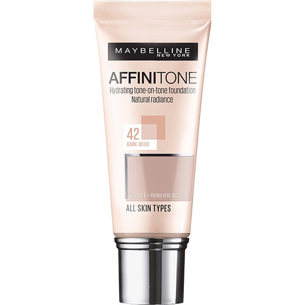 Fond de ten MAYBELLINE NEW YORK Affinitone , 42 Dark Beige, 30ml
