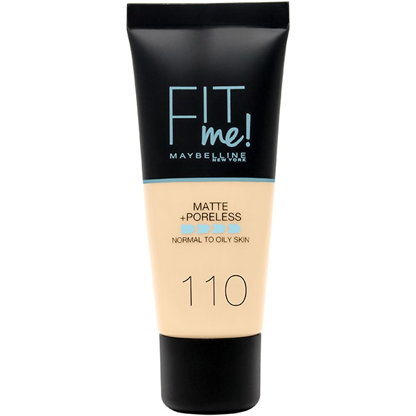 Fond de ten MAYBELLINE NEW YORK Fit Me Matte&Poreless, 110 Porcelain, 30ml
