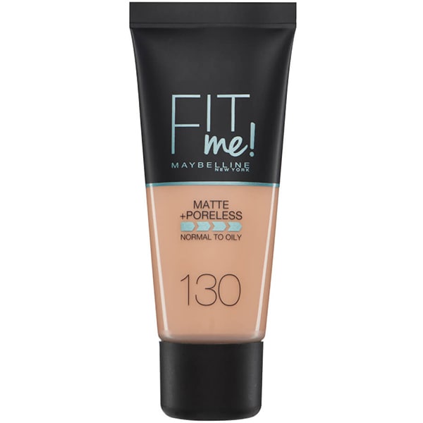 Fond de ten matifiant MAYBELLINE NEW YORK Fit Me Matte&Poreless, 130 Buff Beige, 30ml
