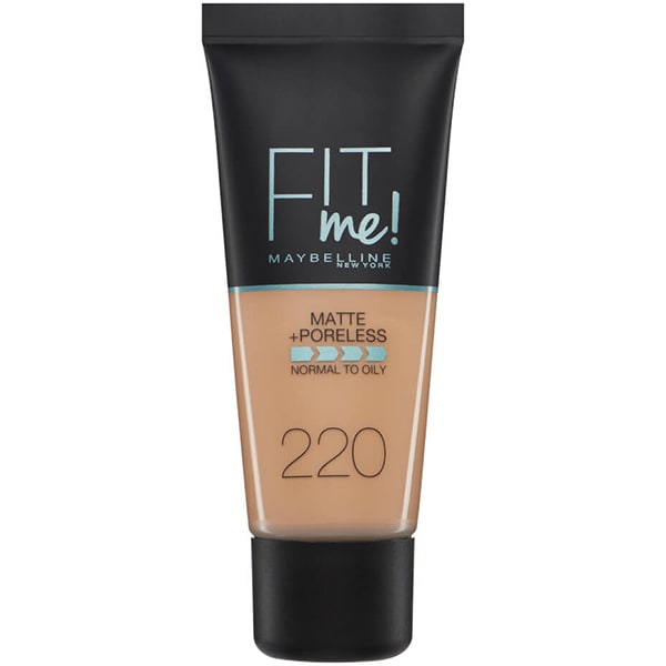 Fond de ten MAYBELLINE NEW YORK Fit Me Matte&Poreless, 220 Natural Beige, 30ml