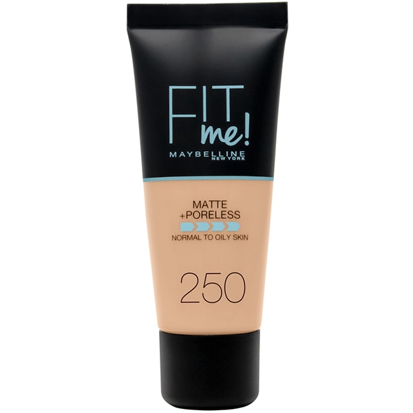 Fond de ten MAYBELLINE NEW YORK Fit Me Matte&Poreless, 250 Sun Beige, 30ml