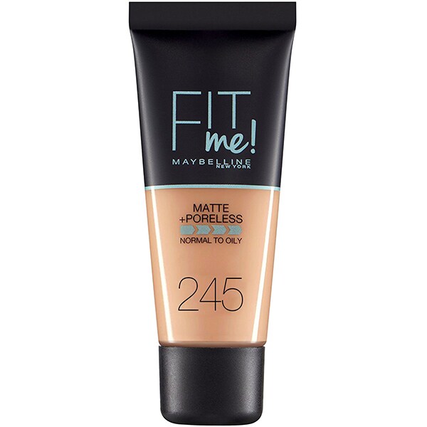 Fond de ten MAYBELLINE NEW YORK Fit Me Matte&Poreless, 245 Classic Beige, 30ml