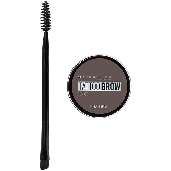 Pomada pentru sprancene MAYBELLINE NEW YORK Tattoo Brow, 04 Ash Brown, 4ml