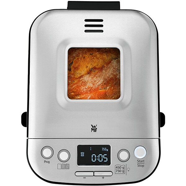 Masina de copt paine WMF Kult X 415140011, 0.75kg, 12 programe, 450W, argintiu