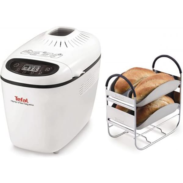 Masina de copt paine TEFAL Home Bread Baguette PF610138, 1.5kg, 16 programe, 1600W, alb-negru 