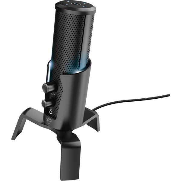 Microfon Gaming TRUST GXT 258 FYRU, USB, Iluminare LED, negru