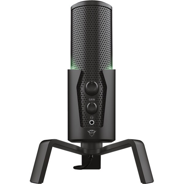 Microfon Gaming TRUST GXT 258 FYRU, USB, Iluminare LED, negru