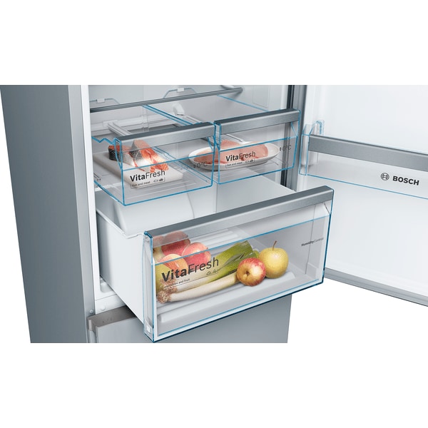 Combina frigorifica BOSCH KGN39IJ3A, No Frost, 366 l, H 203 cm, Clasa A++, argintiu