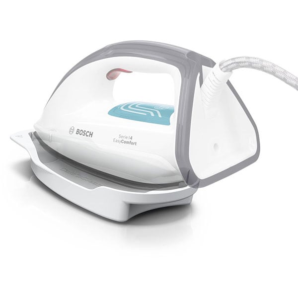 Statie de calcat BOSCH EasyComfort TDS4050, 2400W, 290g/min, 1.3l, talpa Palladium-Glissee, alb-albastru