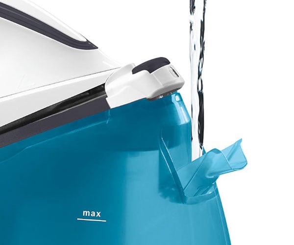 Statie de calcat BOSCH EasyComfort TDS4050, 2400W, 290g/min, 1.3l, talpa Palladium-Glissee, alb-albastru