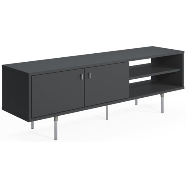 Comoda TV Kros, antracit, 140 x 35 x 45 cm