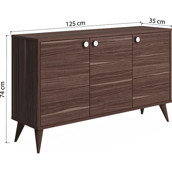 Bufet living Vega, nuc, 125 x 35 x 74 cm