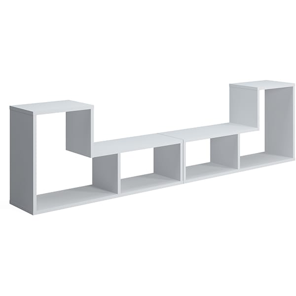 Comoda TV Legon, alb, 190 x 25 x 50 cm